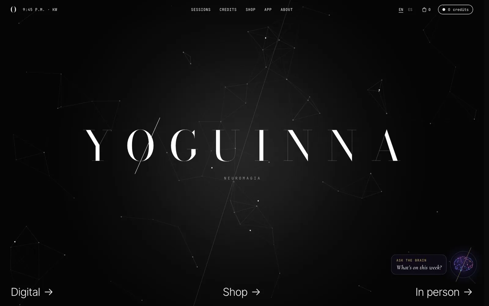 Yoguinna homepage