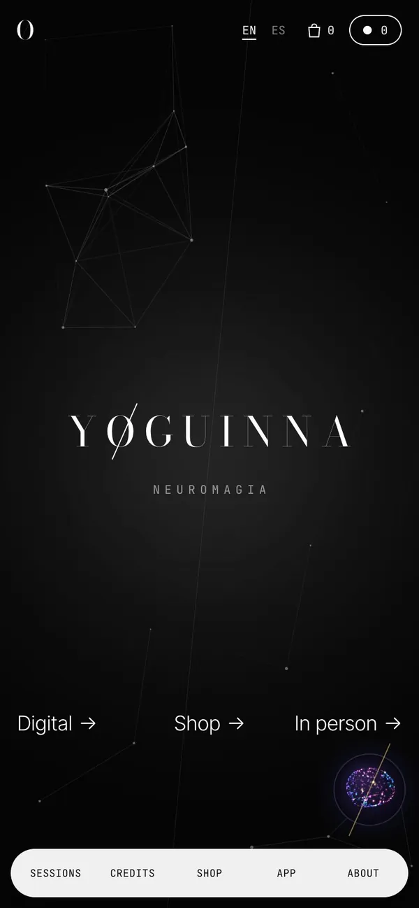 Yoguinna on a phone